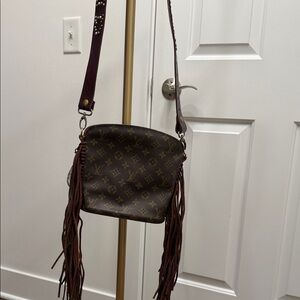 Louis Vuitton Monogram Brown Crossbody with Fringe